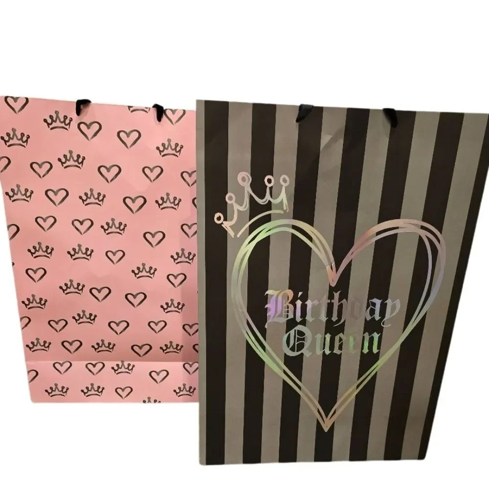 Juicy Couture Home 2-PC Birthday Queen &‎ Heart Crown Gift Bag Set
